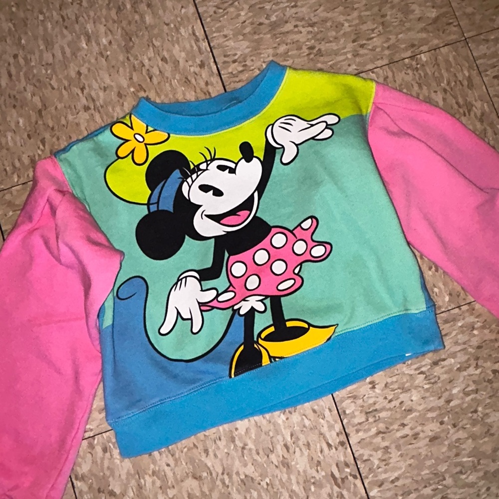 Disney Minnie Mouse Teal & Pink Girls' Sweatshirt